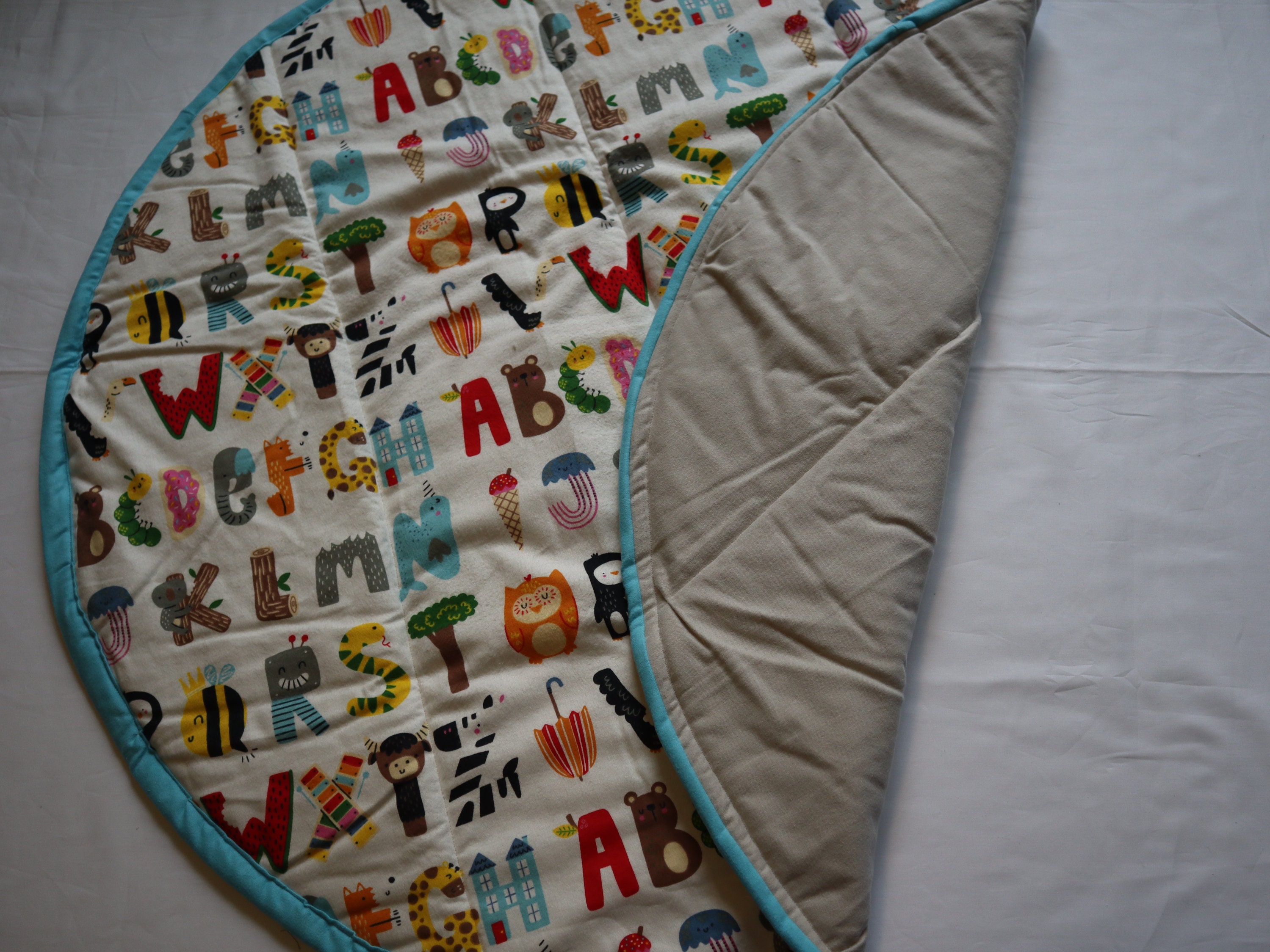 Spielmatte Baby Bodenmatte Kissenmatte Alphabet Zeichen Baby | Etsy