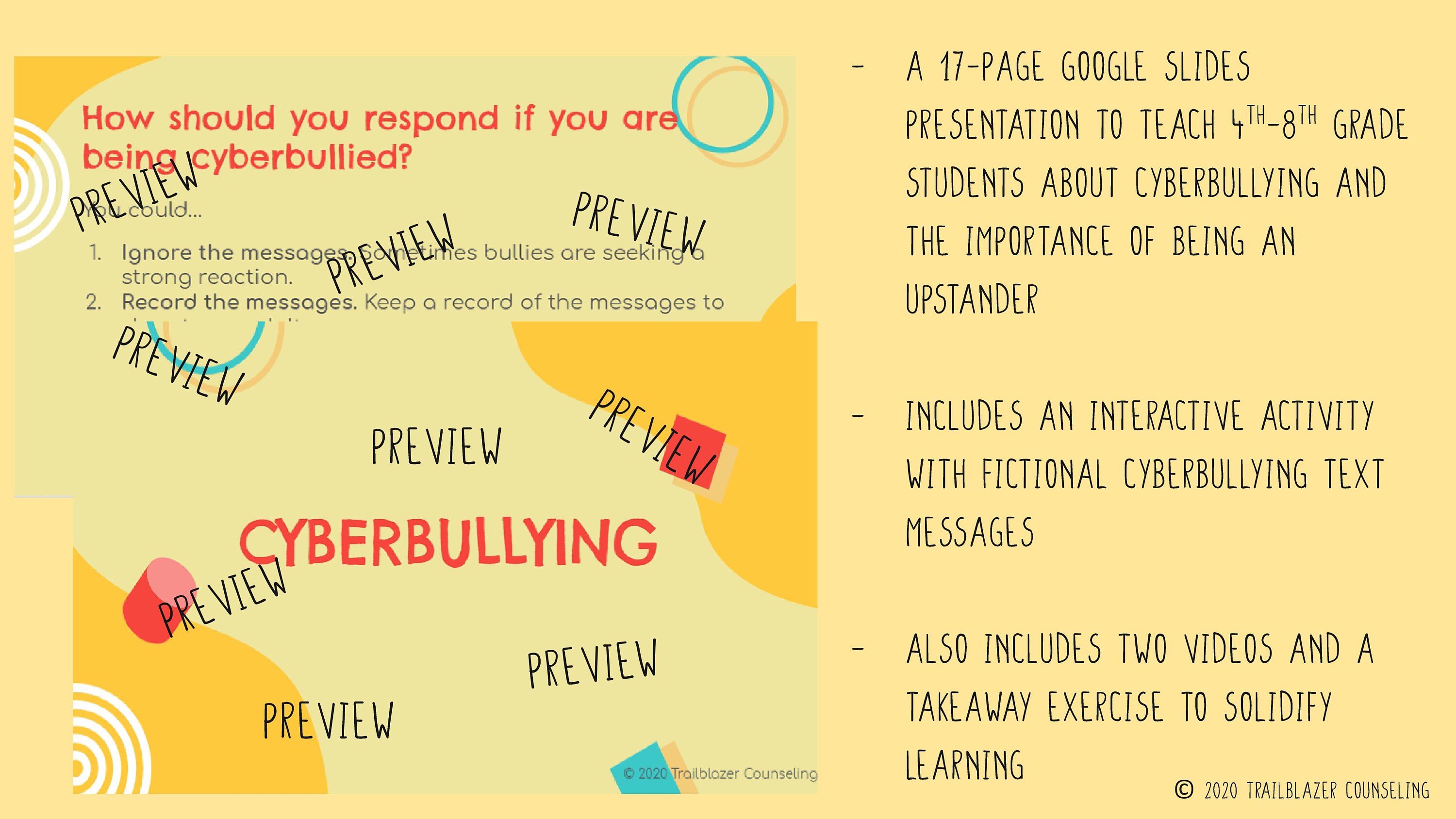 Instant Download - Cyberbullying Powerpoint Digital Presentation - Etsy