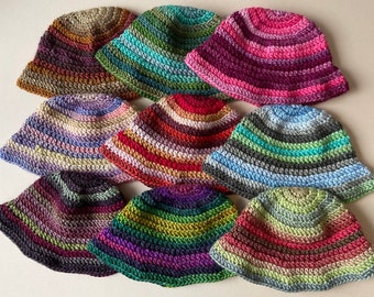 The Blossom Hat - Handmade Crochet Bucket Hat In Multiple Colours