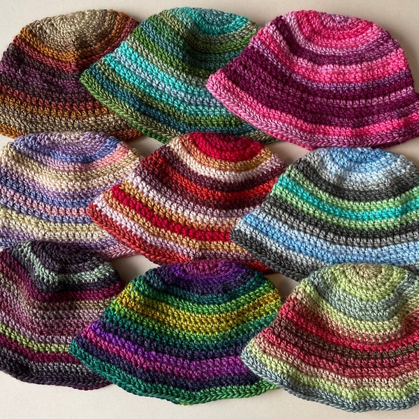 The Blossom Hat - Handmade Crochet Bucket Hat In Multiple Colours