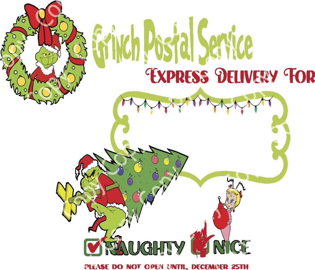 Grinch Santa Sack Designs - Etsy