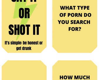 Say it or Shot it: Adults drinking game