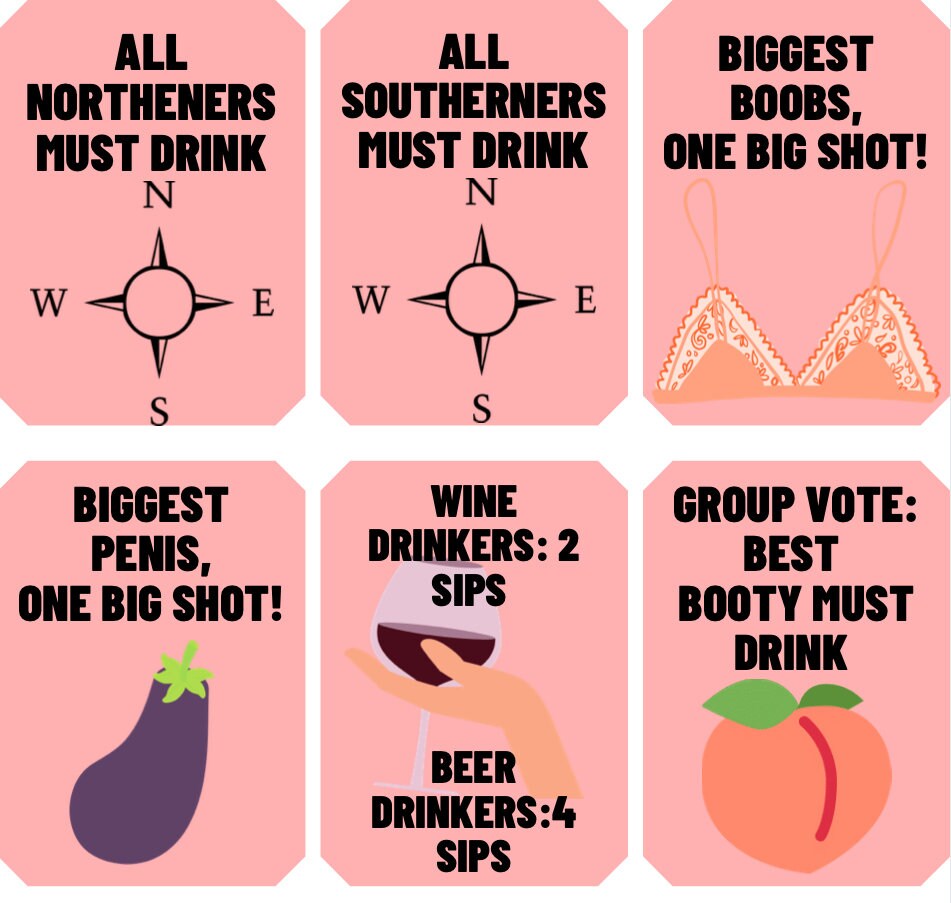 The Big Fat Students Night In the Drinking Game Etsy