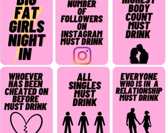 Big Fat Girls Night In: the drinking game