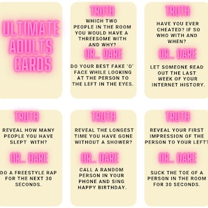 Ultimate Adults Card Game (Over 18’s fun drinking  game)
