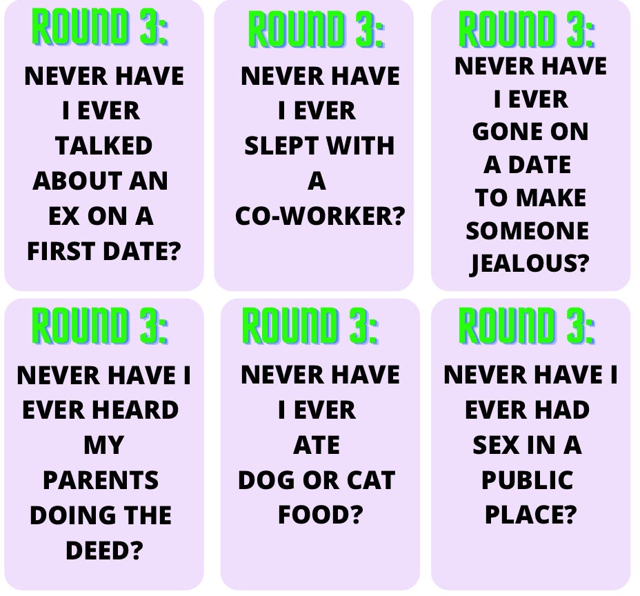 Never Have I Ever Adults Only Drinking Game - Etsy