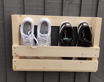 Wooden Shoe rack organiser rack Wall mounted box cabinet