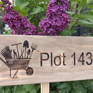 Personalised Wooden Garden Signs Plaque Allotment Shed Street Sign ...