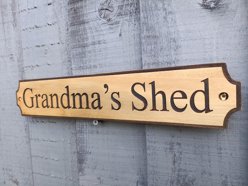 Personalised Wood Sign the Shed, Grandad, Dad’s Shed, the Garden Signs ...
