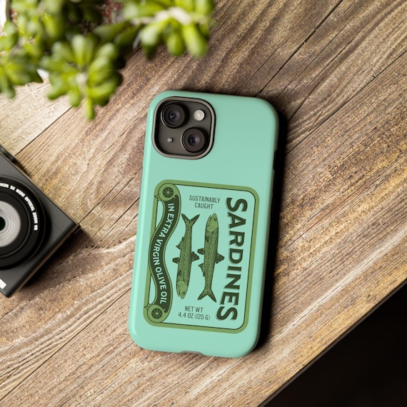Sardine Phone Case, Fish Phone Case, Sardine iPhone Case, Gift for Him, Aquatic Phone Case, Iphone 12 Pro Case, Xs & Samsung S24, Pixel 8