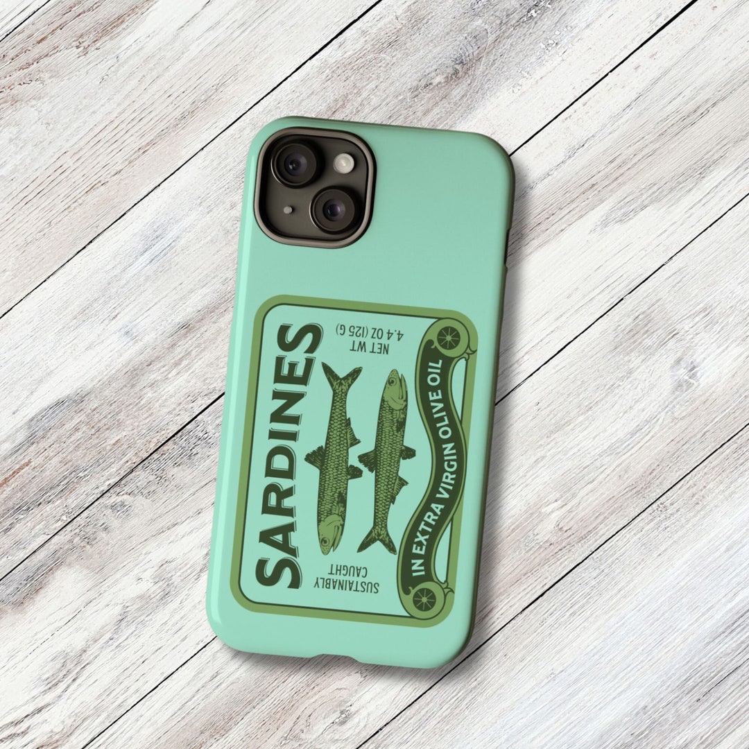 Sardine Phone Case, Fish Phone Case, Sardine iPhone Case, Gift for Him