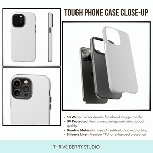 a phone case with two different images of it