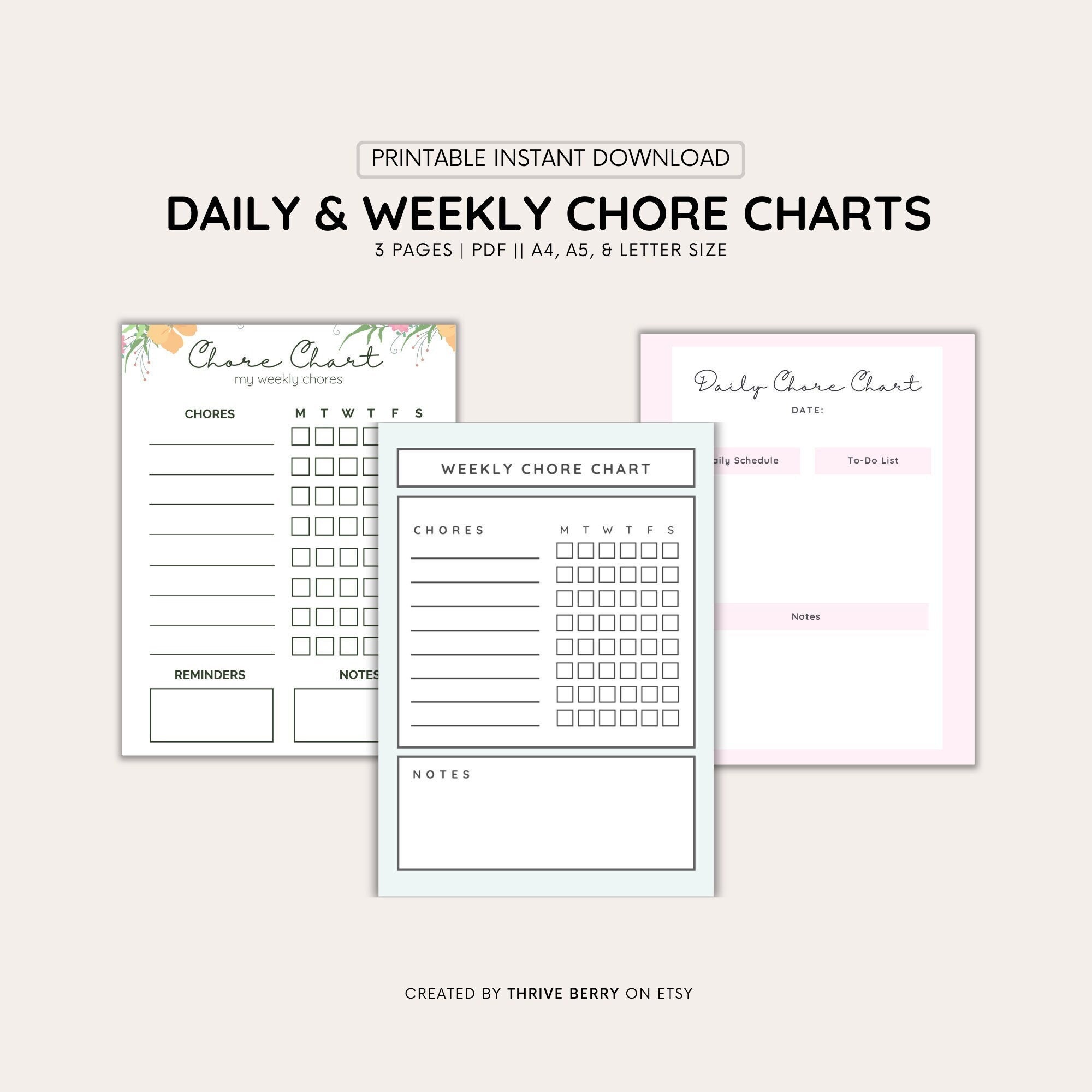 Weekly Schedule Printable Chores Date