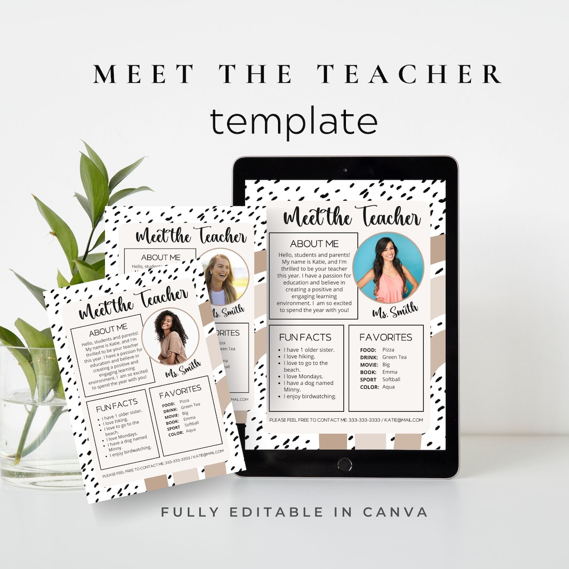 Meet the Teacher EDITABLE Template, Meet the Teacher Letter, Meet the ...
