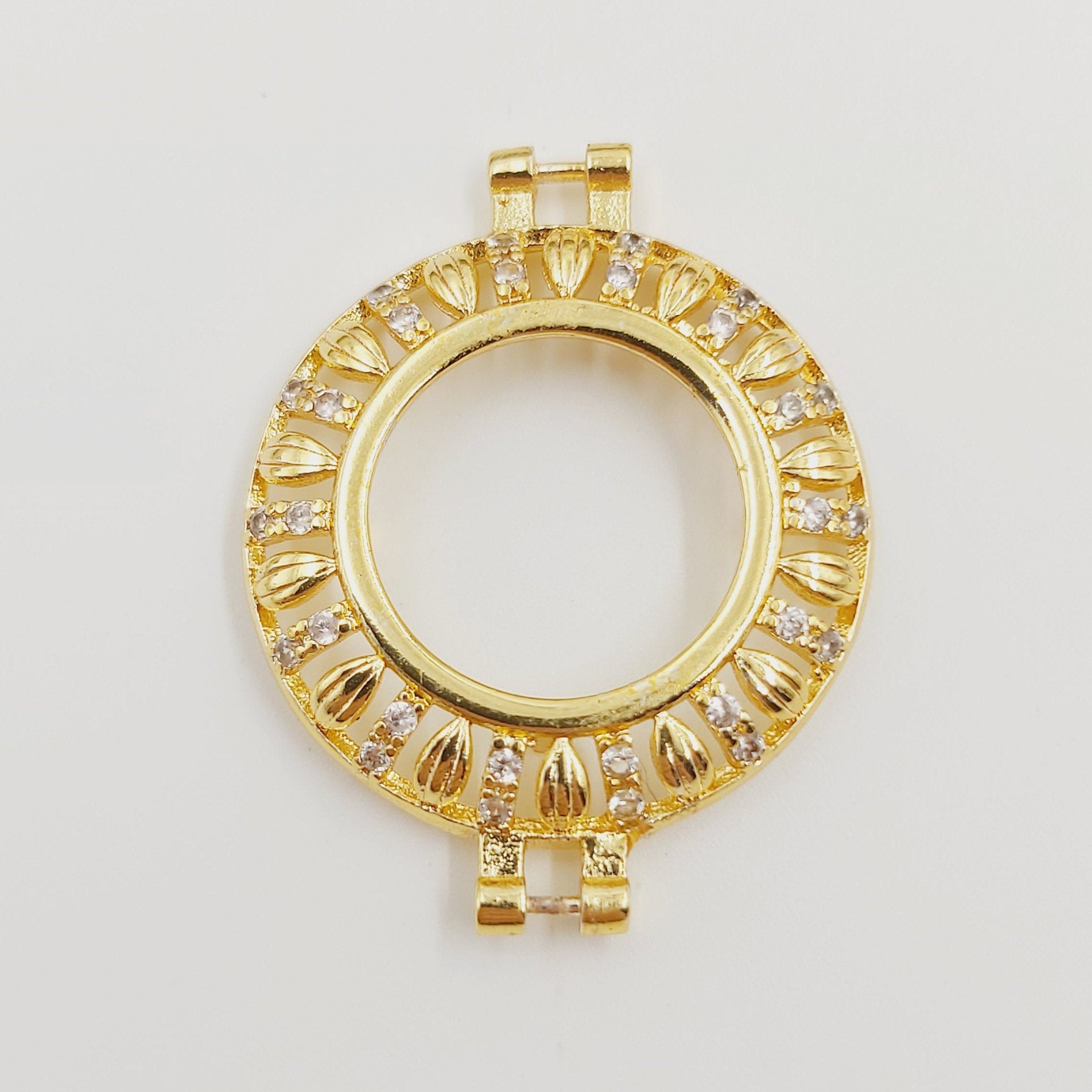 Sterling gold bezels for coins. Fits Small Cent and Other | Etsy