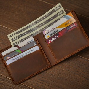 Genuine Brown Leather Wallet – Special Gift for Dad and Boyfriend