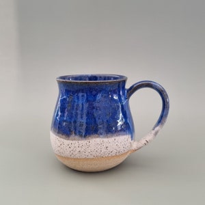 Hand Thrown Coffee/Tea mug - Blue Mug - Rustic Mug - Pottery Mug