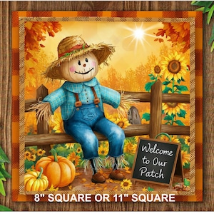 Bienvenue dans notre enseigne d&#39;épouvantail, couronne d&#39;épouvantail automne, enseigne d&#39;épouvantail, décoration d&#39;écusson citrouille d&#39;automne, accroche-porte automne rustique