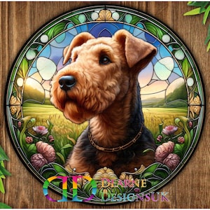 Airedale sign, Airedale Dog lover, Airedale gift, Airedale Plaque, Airedale dog, Airedale garden sign, Airedale dog gift, garden decor