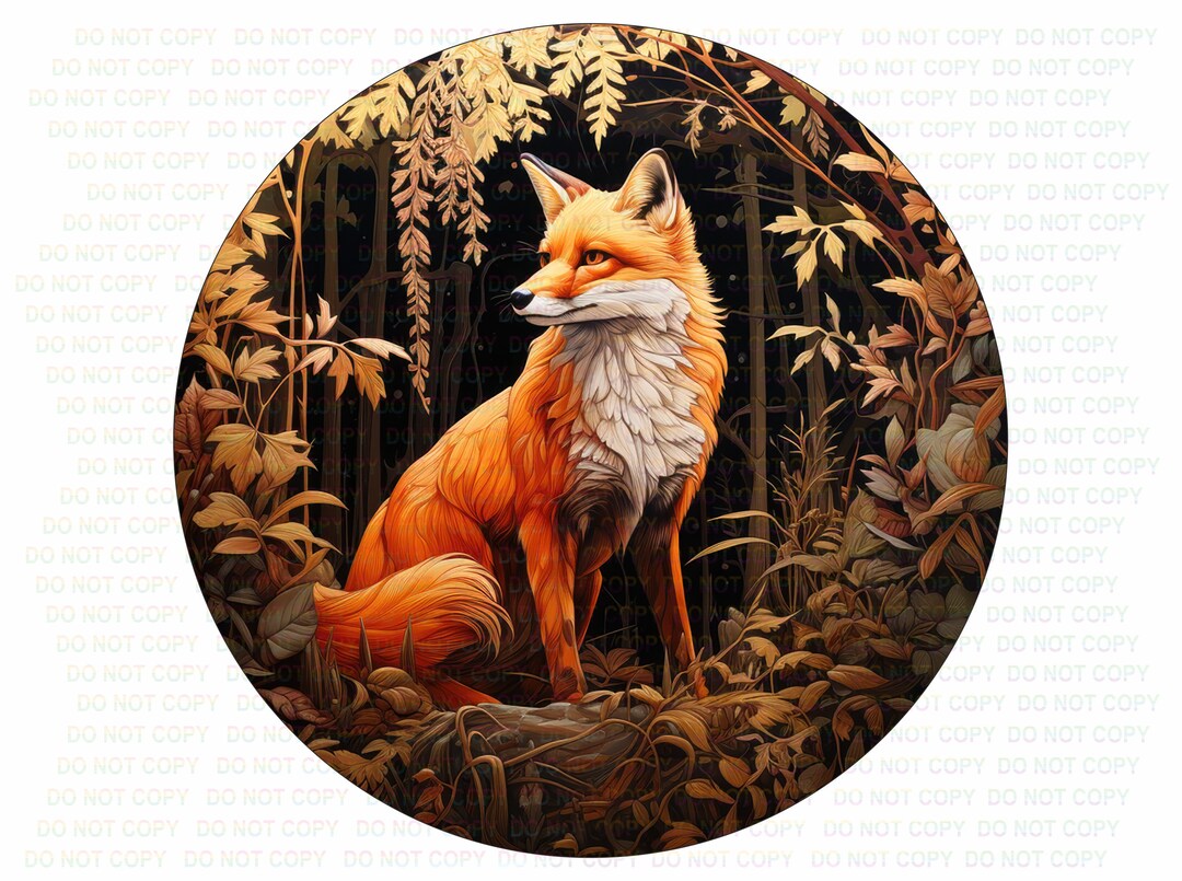 Fox Autumn Sign, Fall Wreath Sign, Fox Sign, Autumn Welcome Sign Uk ...