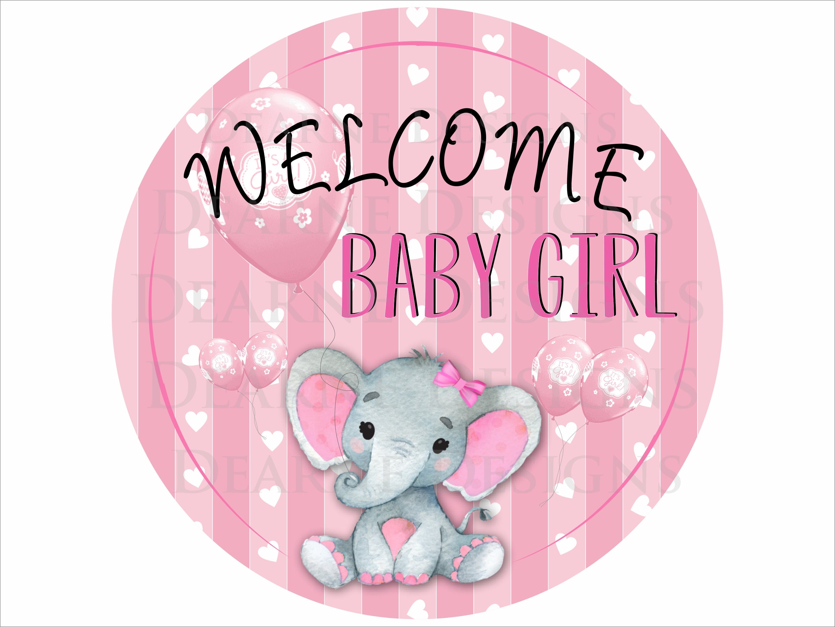 Personalized Baby Shower Wreath, Name Wreath, Customizable Baby Girl S –  BeautifulMesh