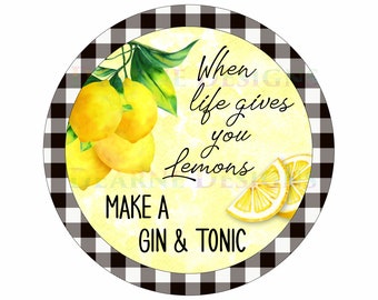 When life gives you lemons wreath sign, welcome lemon wreath sign, welcome wreath sign, welcome plaque, lemon wreath sign, welcome lemons