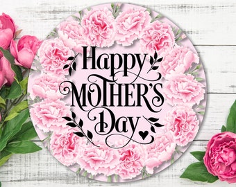 Mothers Day wreath sign, Mums wreath sign, wreath sign uk, heart sign, happy mothers day wreath sign, mothers day plaque