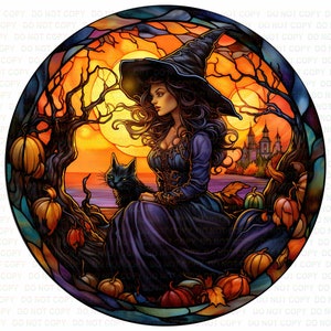 Halloween witch sign, halloween cat wreath sign, witch sign, halloween witch, halloween sign