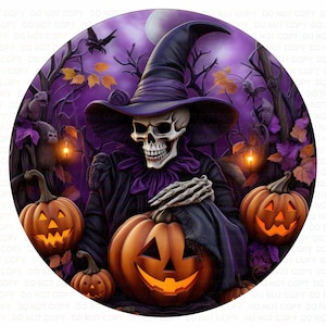 Halloween wreath sign, welcome sign, skeleton wreath sign, halloween sign, halloween plaque