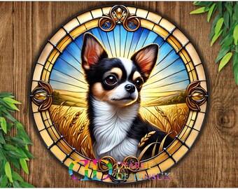 Chihuahua sign, Chihuahua Dog wreath sign, Chihuahua gift, CChihuahua Plaque, Chihuahua, Chihuahua garden decor