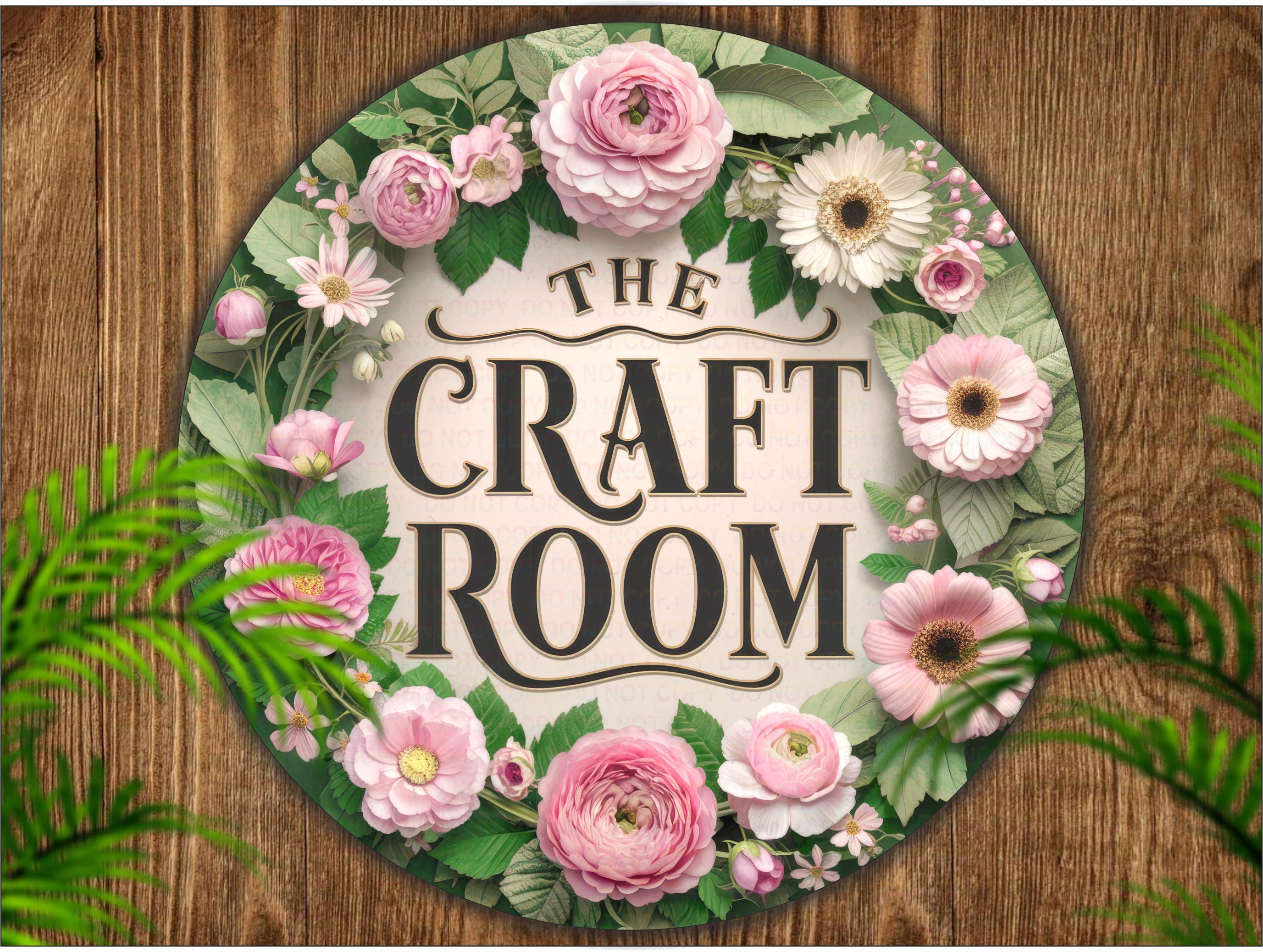 Craft Room Sign, Craft Room Door Sign, My Craft Room, Craft Room Decor ...