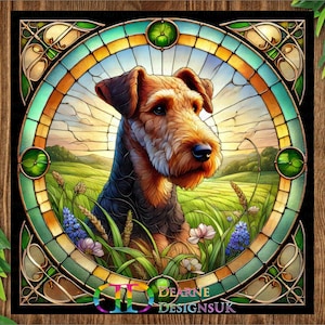 Airedale sign, Airedale Dog lover, Airedale gift, Airedale Plaque, Airedale dog, Airedale garden sign, Airedale dog gift, garden decor
