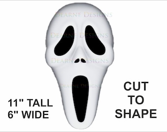 Scream Face Wreath Sign, Halloween scream face sign, Scream sign, scream film wreath sign, scream wreath sign, wreath sign uk