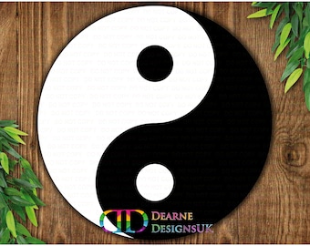 Yin Yang Wall Sign, Japanese Inspired Wall Art, Zen Circle Sign, Spiritual Harmony Home Accent, Round Vibrant Meditation Artwork, Yoga decor