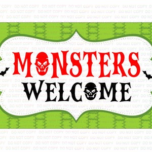 モンスター歓迎ハロウィーンリースサイン、ハロウィーンリース、ハロウィーンサイン