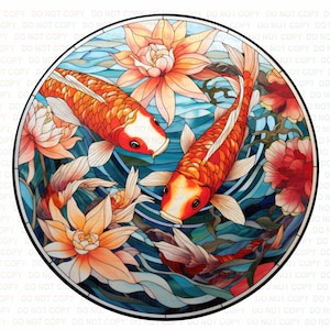 Koi sign, koi wreath sign, koi pond sign, japanese garden sign, koi plaque, koi fish sign, japanese garden art, japanese garden, koi