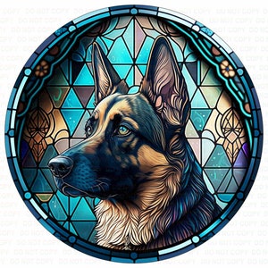 German Shepherd dog sign, Alsatian dog round sign, Alsatian dog sign, German Shepherd wreath sign, German shepherd, German shepherd gift