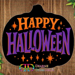 Happy Halloween pumpkin shaped wreath sign, Pumpkin wreath sign, Halloween pumkin sign, pumpkin shape sign