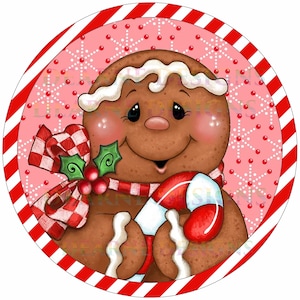Gingerbread man wreath sign, gingerbread candy sign, Gingerbread wreath, christmas wreath sign, xmas wreath sign, metal wreath sign uk