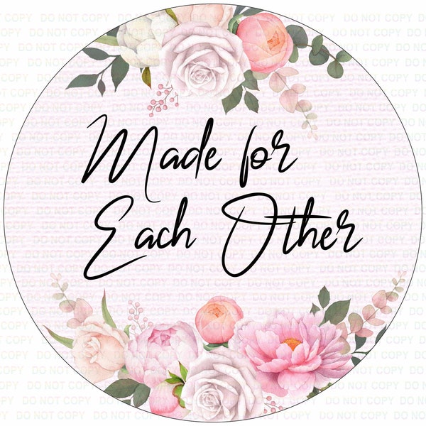 Made for each other sign, Married wreath sign, Wedding wreath sign, Wedding Sign, just married palque, Wedding plaque