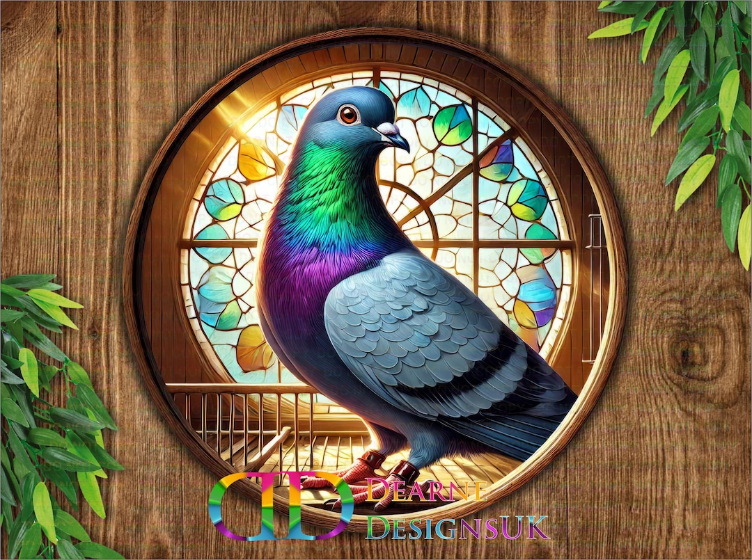 pigeon-plaque-pigeon-fancier-gift-outdoor-pigeon-decor-pigeon-fancier