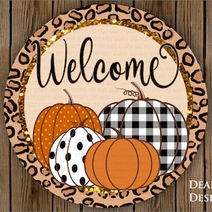 Welcome Autumn wreath sign, Pumpkin wreath sign UK, Autumn Pumpkin wreath sign uk, autumn welcome sign uk, welcome fall wreath sign