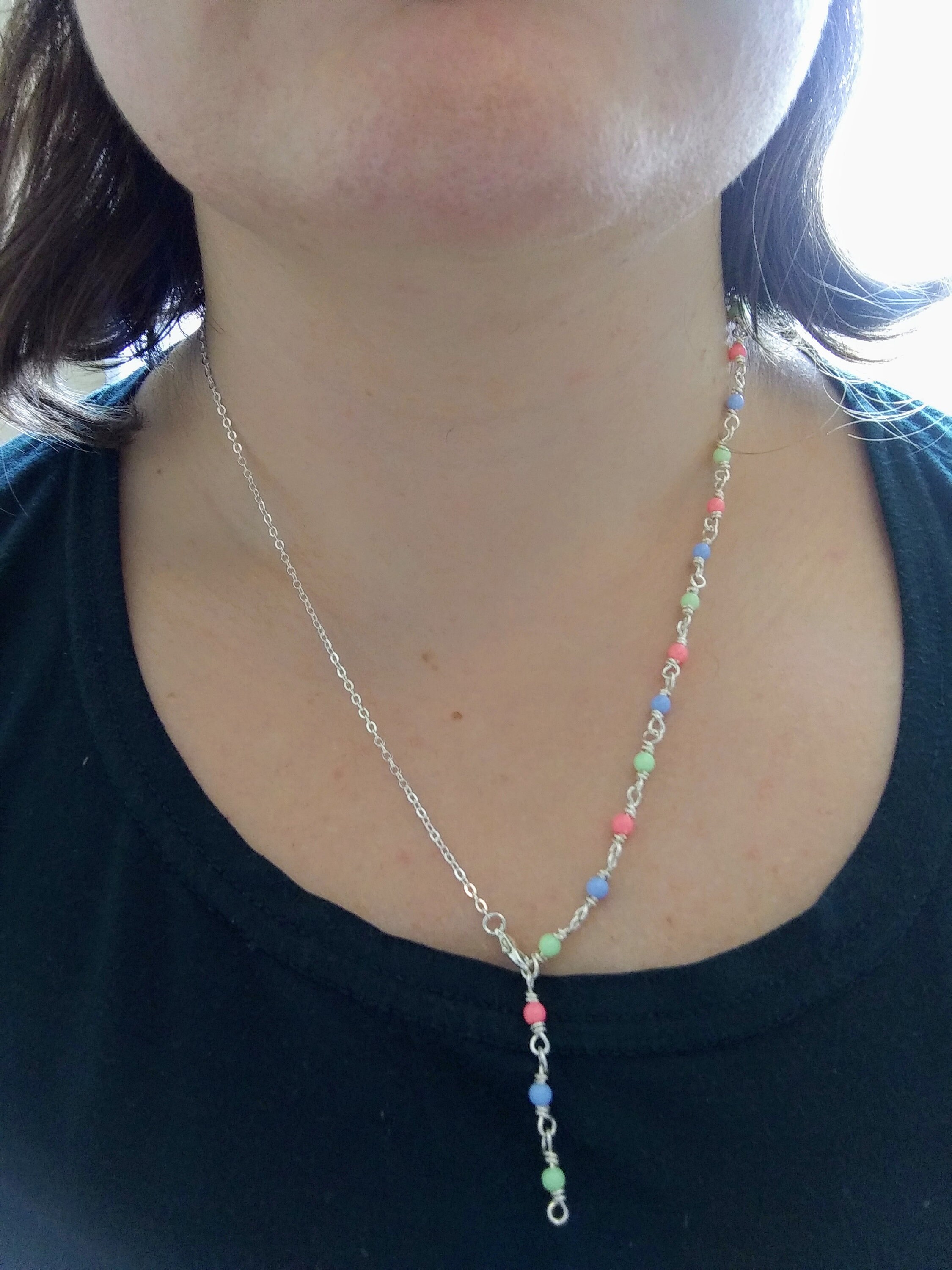 Buy Beaded Lariat Adjustable Necklace Online in India Etsy