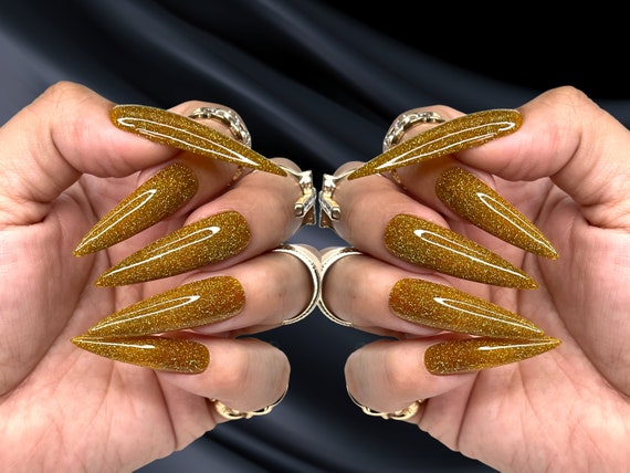 Square Head Stiletto Elegant Christmas Acrylic Nails Set With Press On Nail  Tips And Sticker Nailed Art X0826 X0828 From Us_mississippi, $4.12 |  DHgate.Com