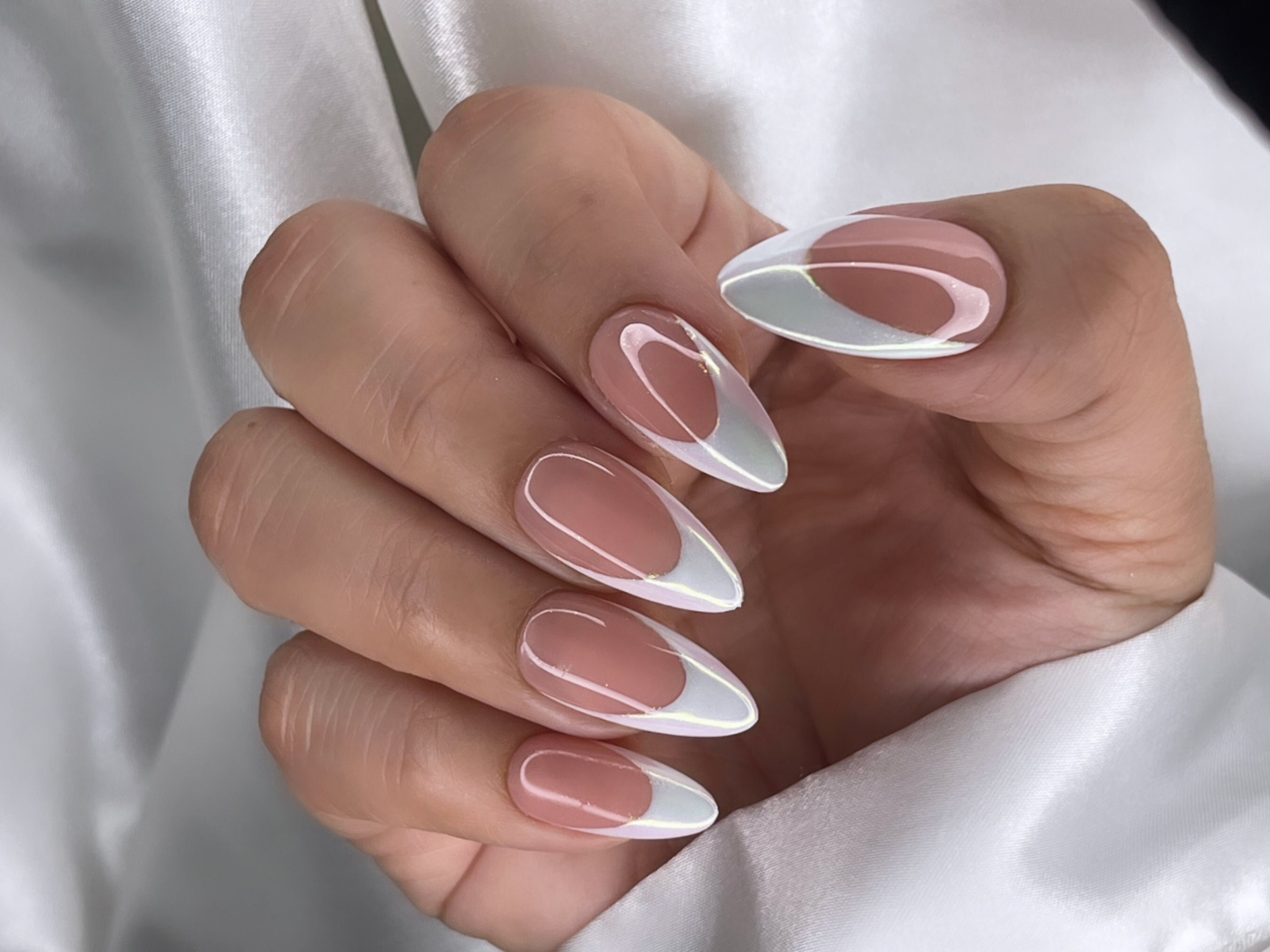 N&BF French Tips Nachfüllbeutel – 500 Stück, 10 Größen, Weiß Mit Smileline, Für Nagelverlängerungen