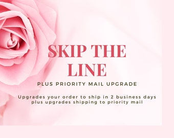 Rush My Order Upgrade| 2 day Processing fee for Press on Nails | Priority shipping included