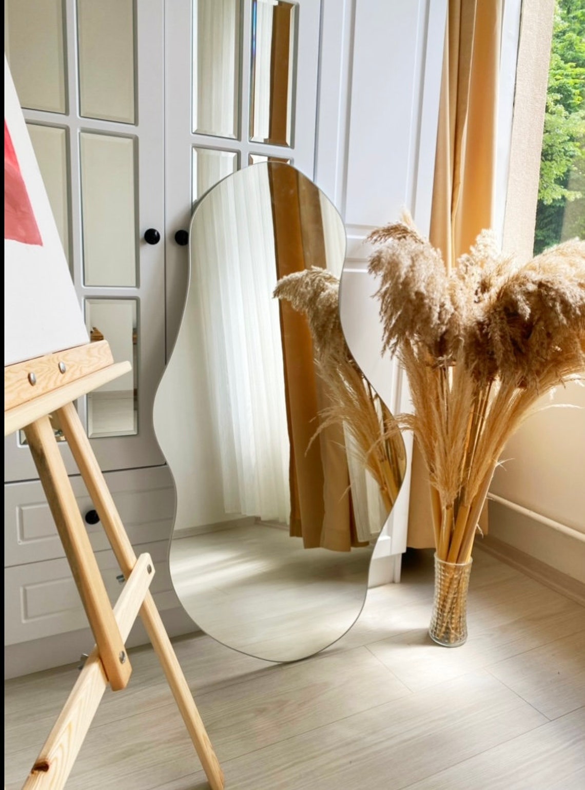 Wavy Asymmetrical Mirror Asymmetric Mirror Asymmetrical | Etsy