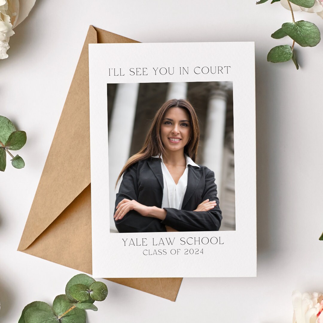 See You in Court Law School Graduation Announcement Minimalist Law See You in Court Law School Graduation Announcement Minimalist Law