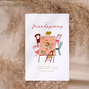 Friendsgiving invitation template friendsgiving invite digital invitation digital download thanksgiving dinner party invitation