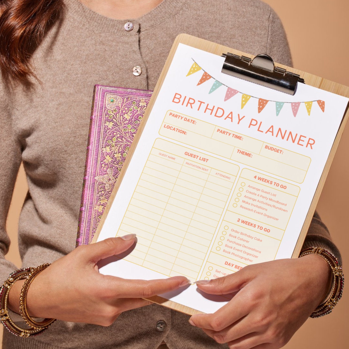 Printable Birthday Party Checklist for Birthday Party Instant Download ...